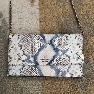 Kate Spade Snake-embossed Hayes Street Brennan Convertible Bag Clutch NEW!